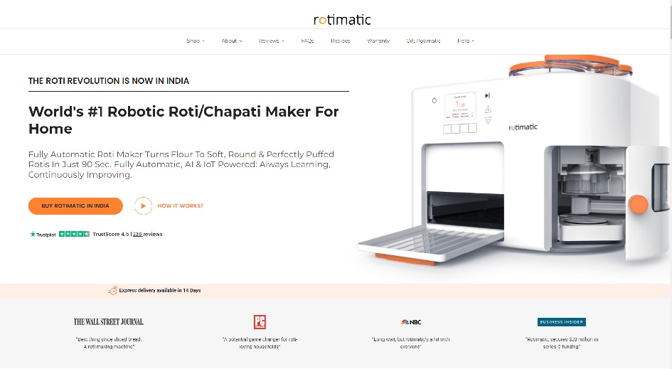 Robotic Roti/Chapati Maker