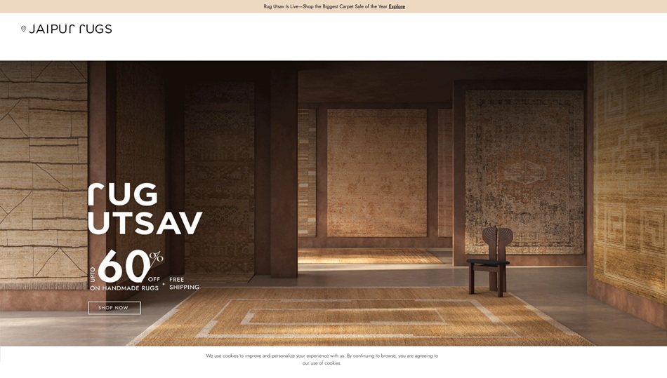 From chic modern rug designs to timeless traditional Persian rugs, find the carpet that transforms your home without stretching your budget. Hurry up & shop like never before only at Rug Utsav - once gone, they are gone forever! Up To 60% OFF