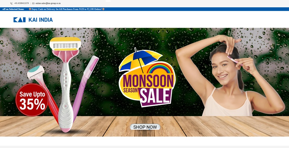 Women Body Razor with Aloe Vera Strip. Monsoon Sale. SAVE UPTO 35%.
