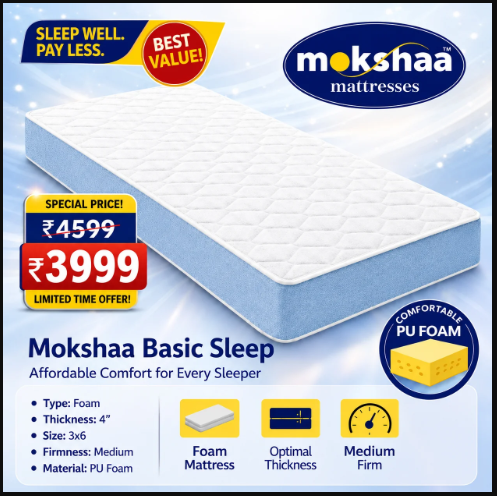 Mokshaa Basic Sleep Mattress