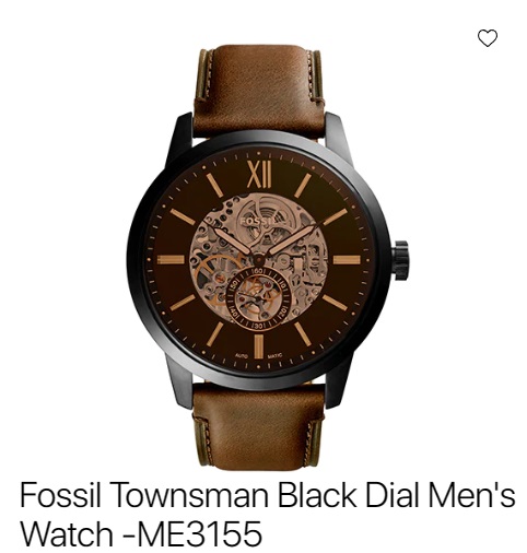 Fossil Townsman Black Dial Men's Watch