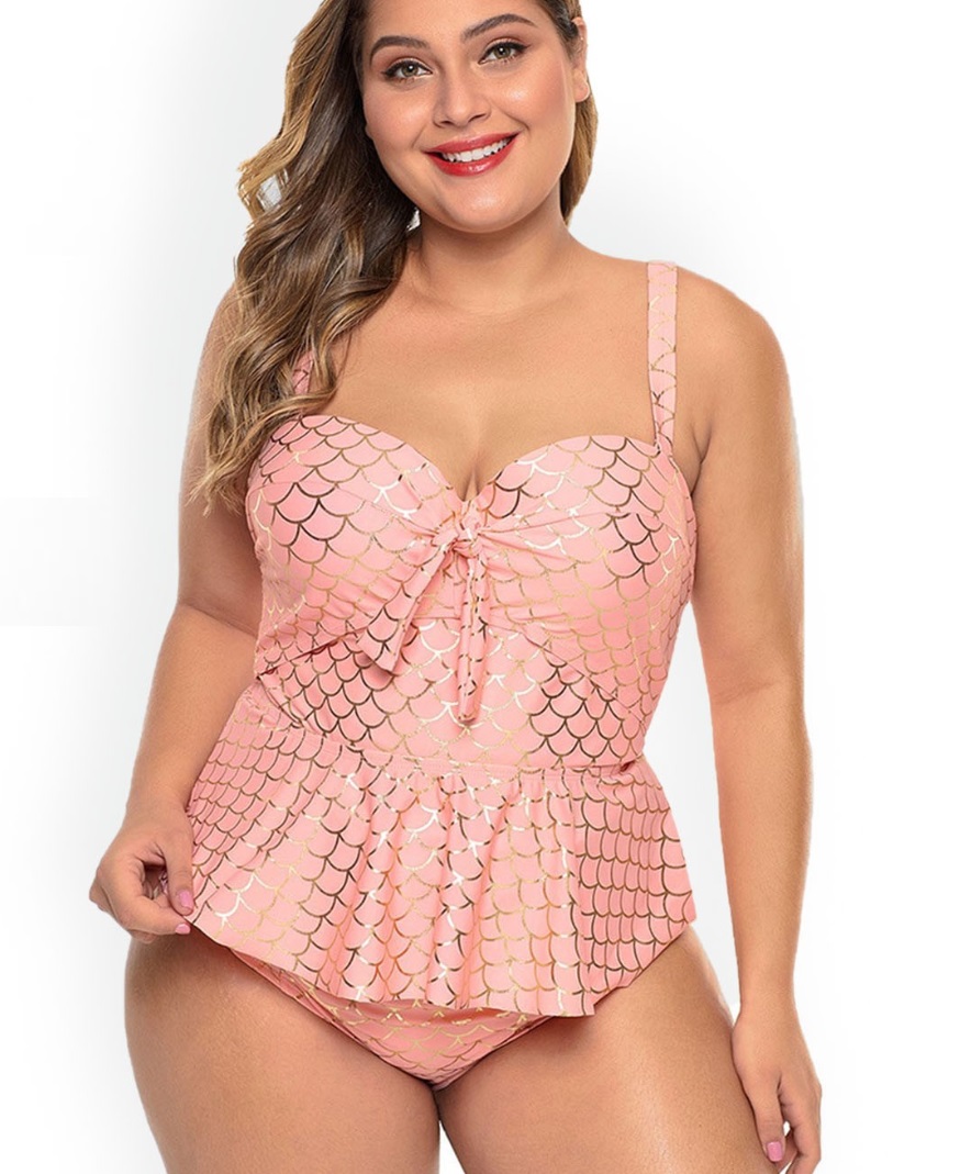 Plus Size Strap Tankini