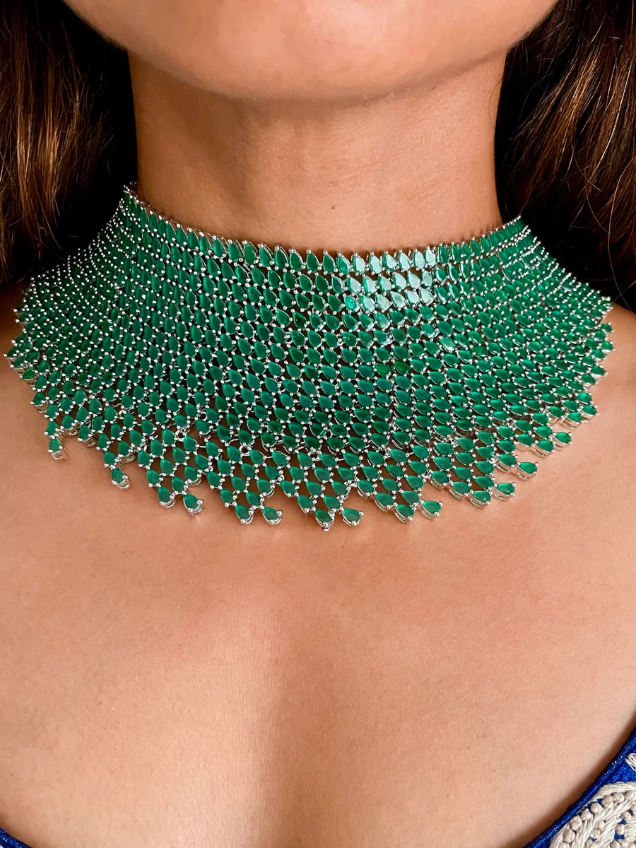 Emerald Necklace Set