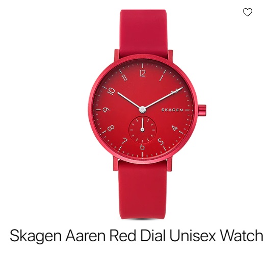 Skagen Aaren Red Dial Unisex Watch