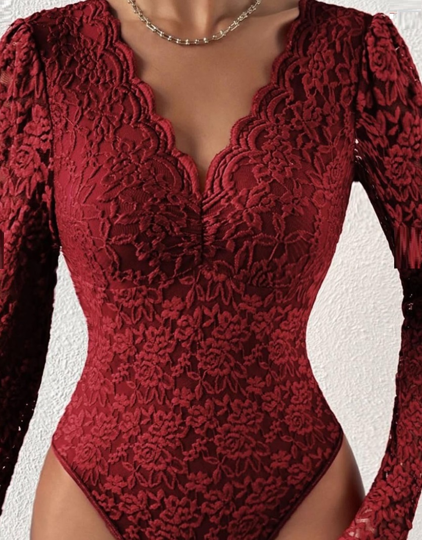 Embroidered Bodysuit