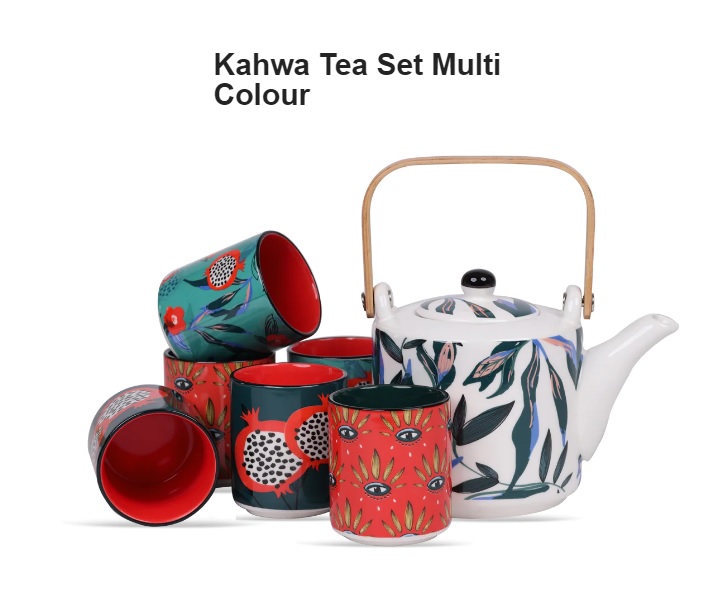 Kahwa Tea Set Multi-Color