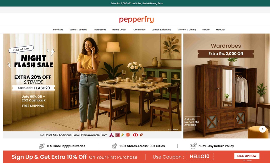 Buy Wooden Furniture For Home Online. EXTRA 20% OFF Sitewide.